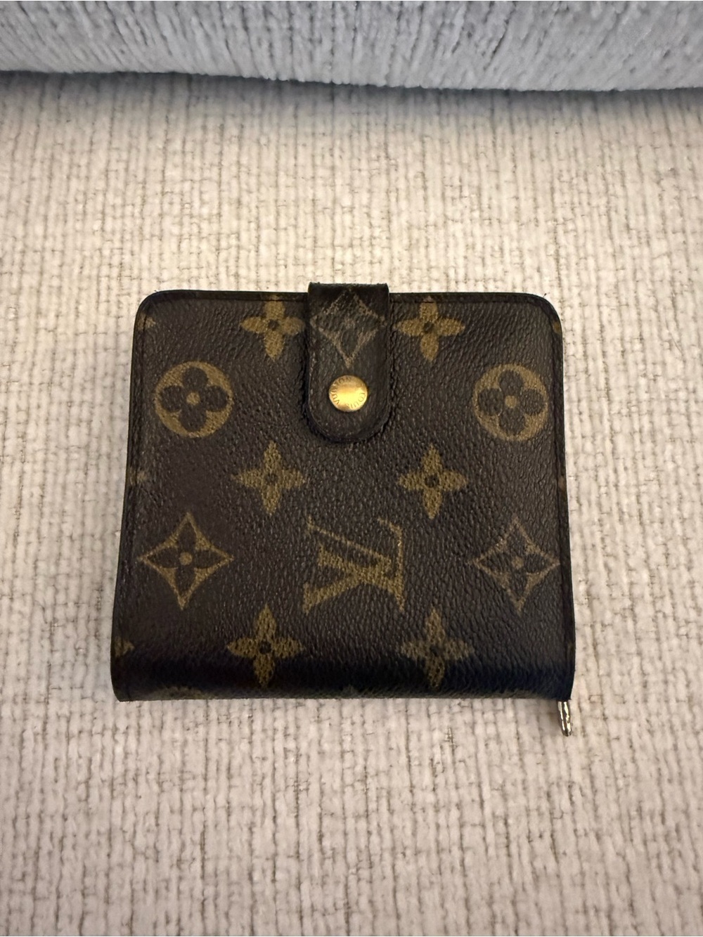 Louis Vuitton Monogram Snap Compact Wallet - Brown & Gold - Picture 1 of 8